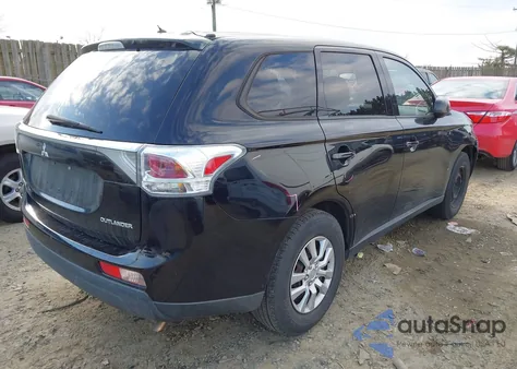 2014 Mitsubishi Outlander Es z USA, uszkodzony, nr VIN JA4AD2A35EZ006595